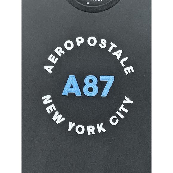 Aeropostale A87 New York City T-Shirt Medium Black - Picture 3 of 9